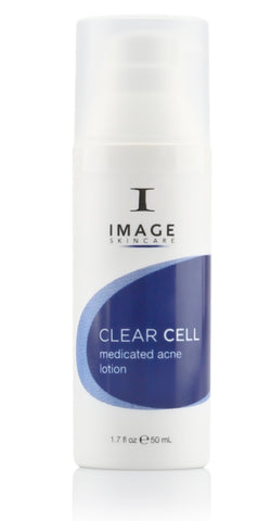 Clear Cell medicated acne lotion.